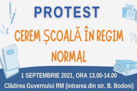Petiție: Cerem școală în regim normal! Va fi organizat și un protest la Guvern